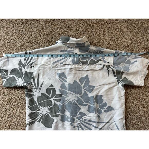 O'Neill Button Down short sleeve Shirt, Blue, size Med, Slim Fit, Cotton - Picture 5 of 8